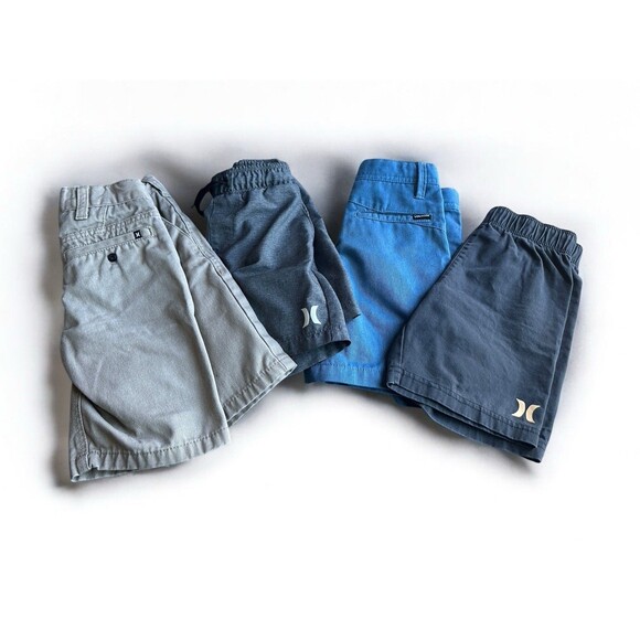 Boys Size 4 Short Lot Volcom Hurley Chino and Board Shorts Set of 4 - Picture 3 of 16